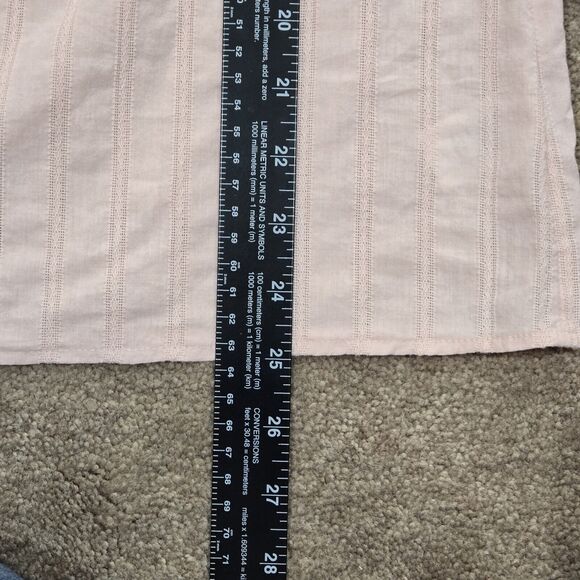 Talbots Cotton Blouse Pink Lightweight With Buttons Long Sleeve Small - Picture 9 of 10